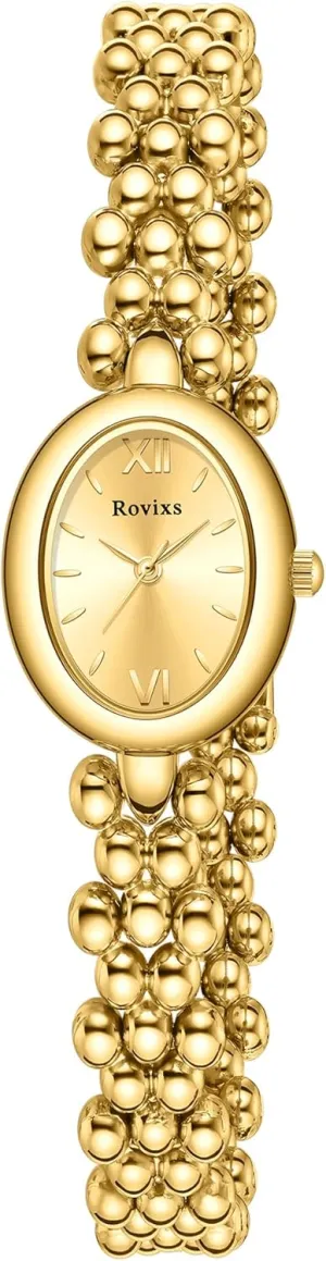 Watch with Japanese Quartz Movement, Adjustable Strap with Tool acknowledge overheat detractor seafarer Petite Vintage Oval Women��s Watch, Fashion Dress Waterproof 