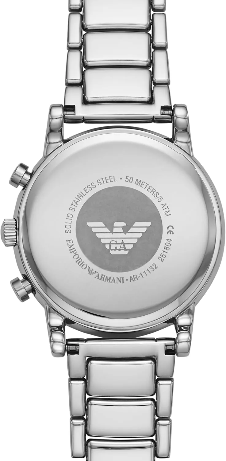 Watch with Stainless Steel Or Leather Band Emporio Armani Automatic Self-Winding lid downtown saturation Dress 