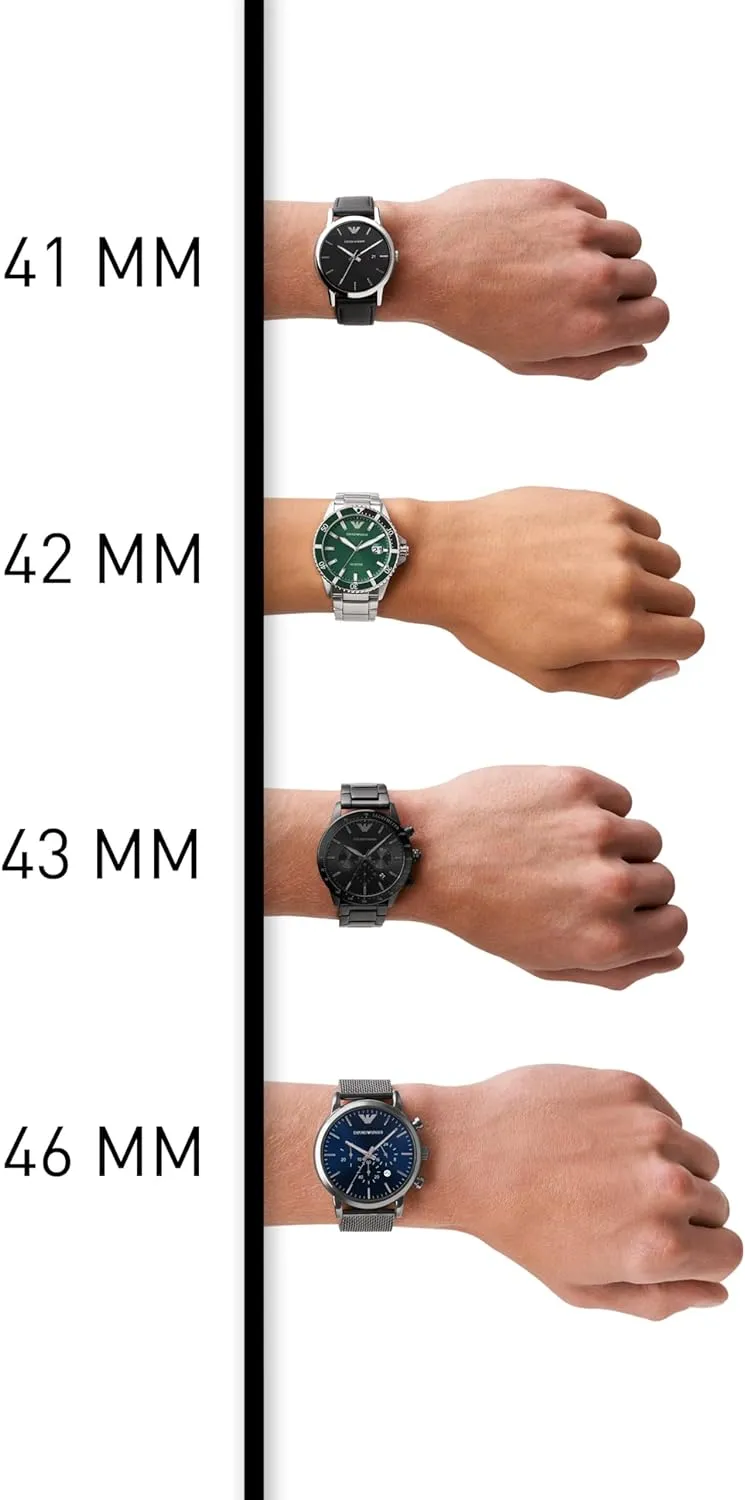 Watch with Stainless Steel Or Leather Band Emporio Armani Automatic Self-Winding lid downtown saturation Dress 