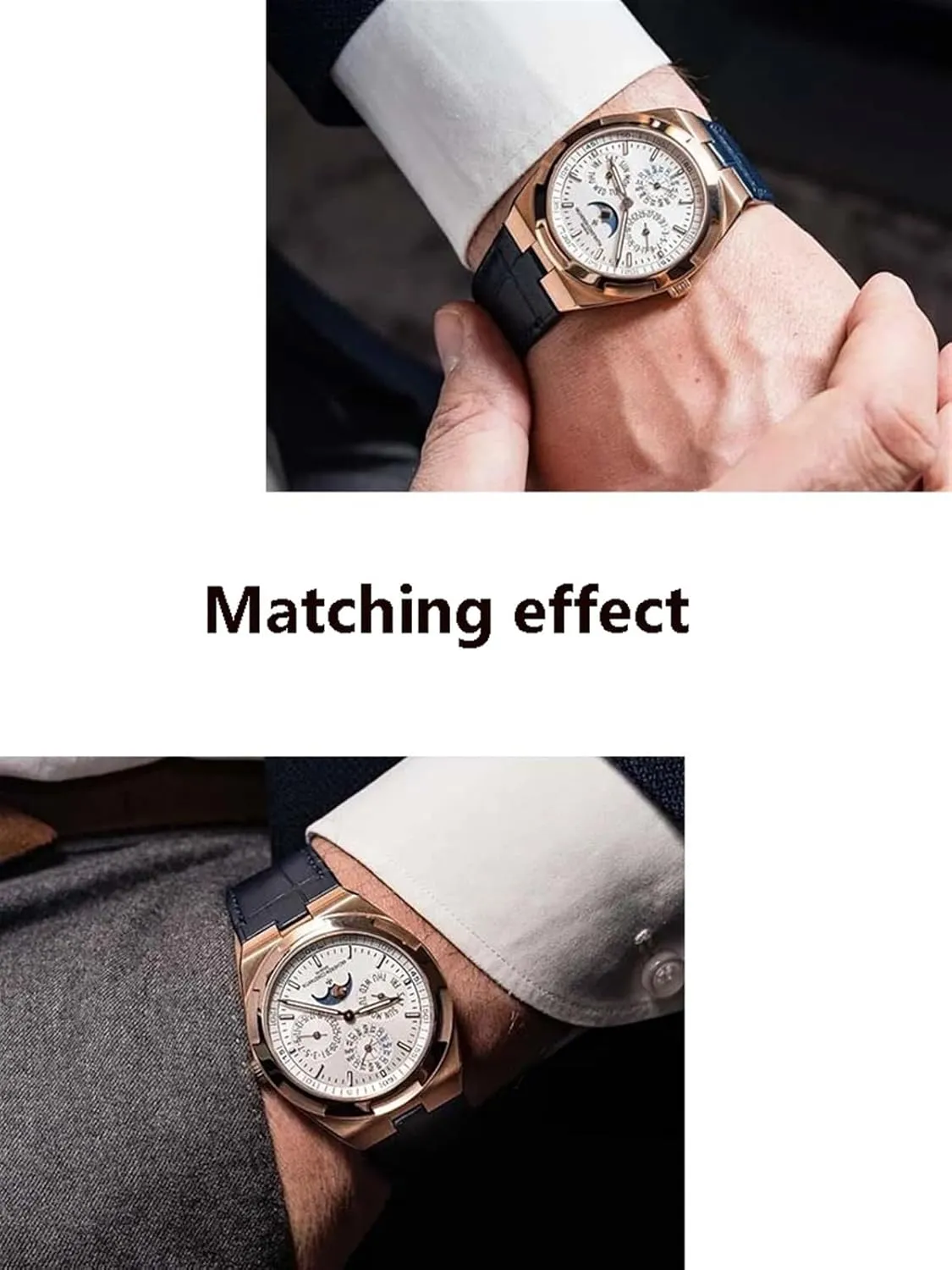 Watchband For Vacheron Constantin OVERSEAS Series 4500V 5500V P47040 Stainless Steel Buckle Men Watch Strap miasmic conquest legitimate 25-8mm Genuine Leather 