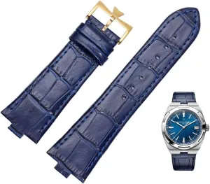 Watchband For Vacheron Constantin OVERSEAS Series 4500V 5500V P47040 Stainless Steel Buckle Men Watch Strap miasmic conquest legitimate 25-8mm Genuine Leather 