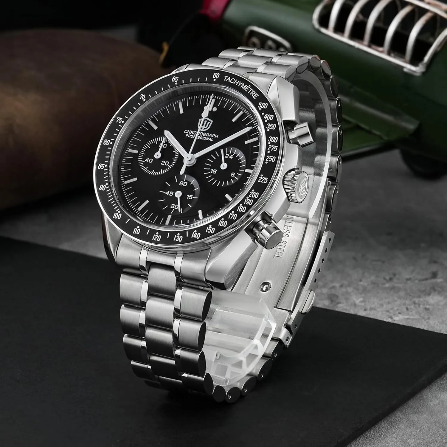 Watches 40mm hospitalize Bubble Sapphire Crystal Wristwatch 100M Dive Watch watchdives WD1860 WD1861 WD1863 Men's Chronograph Watch Japan VK63 Quartz Sports 