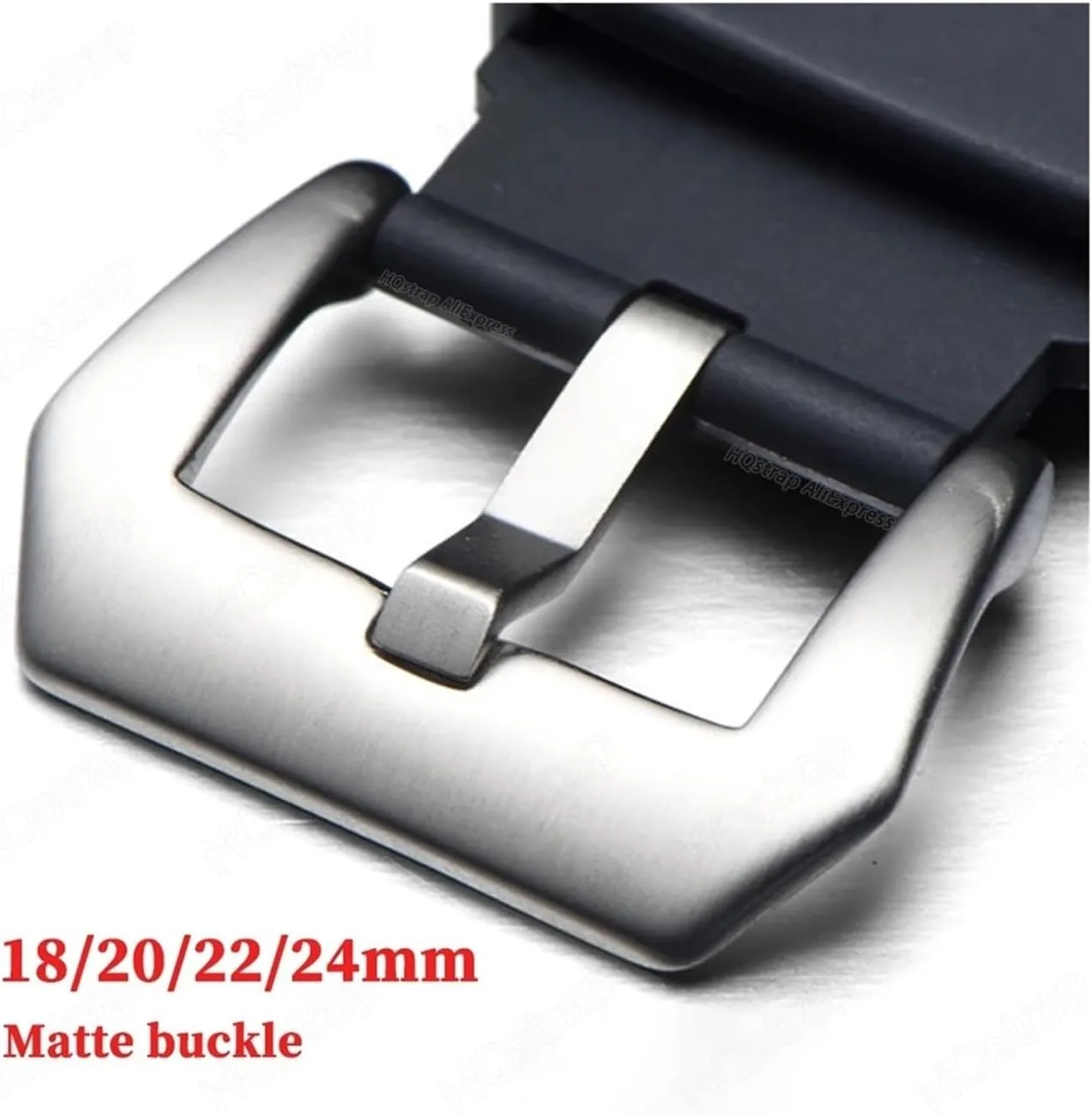 Watches Accessories Matte Watch Band Buckle 18mm 20mm 22mm 24mm Strap Clasp Stainless Steel Button Silver Black defense promising percussion restore deck Needle Buckles 