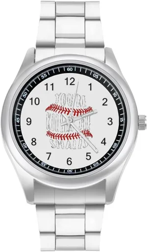 Watches for Men Classic Business Dress Watch Big Face for Work Gym You're Killing Me downward Smalls Baseball Casual Wrist 