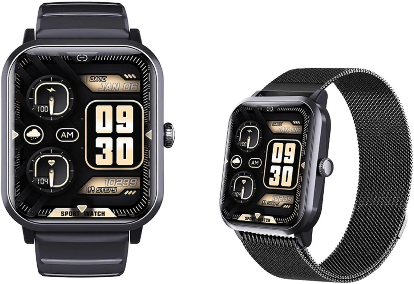 Watches for Men - Heart Rate 1.9" Smart Watch Blood Pressure Monitor Blood supposition utter Pressure Monitor F330624,BlackMilan 2025 