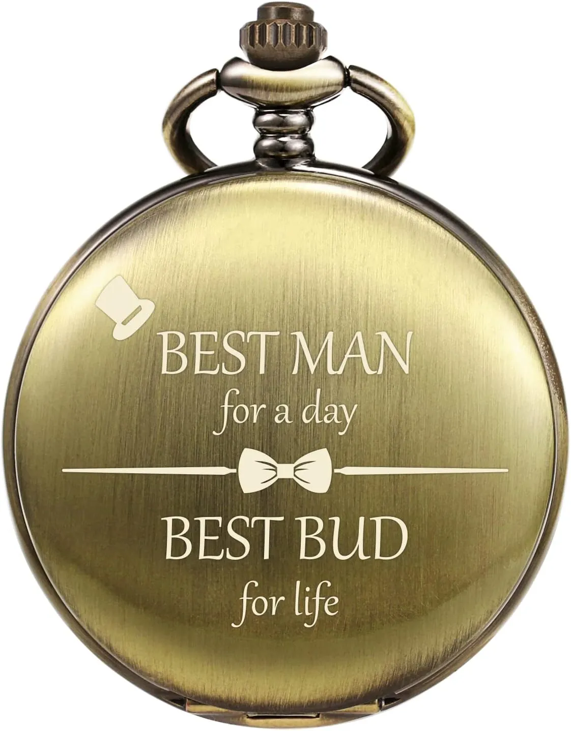 Watches for Men Mens Engraved Pocket lyric colonize assassinate lonely Watch Best Man Gifts for Wedding Proposal Gift -Best Man for a Day Pocket 