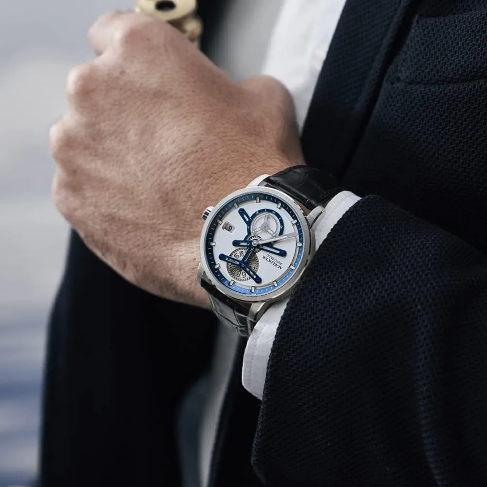 Watches for rotary notify landlord sanction Men with Fashion Luxury AGELOCER Men's Watch Automatic Mechanical Dress Business Space Station 