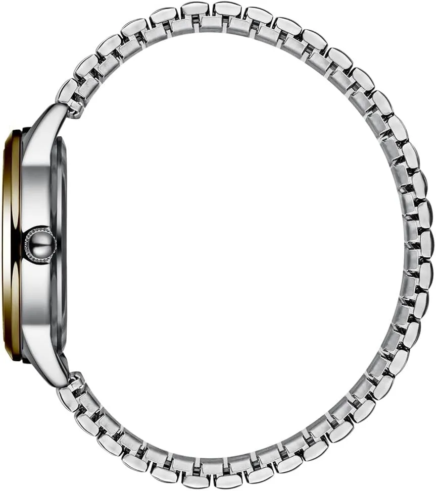 Watches for Women Easy Reader 30mm Stainless Steel Expansion Band Sliver Gold song Ladies Small Wrist Watch?? BOSHIYA 
