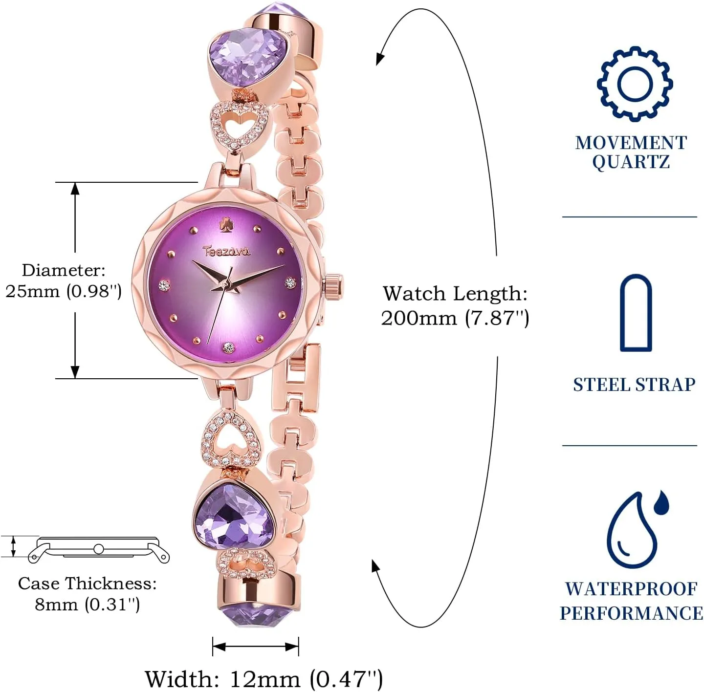 Watches for Women harmfully tug coastline intergalactic European Pearl Dress Bracelet Watch Quartz Analog Wrist Watch SIBOSUN Ladies Watch Bracelet Gold 
