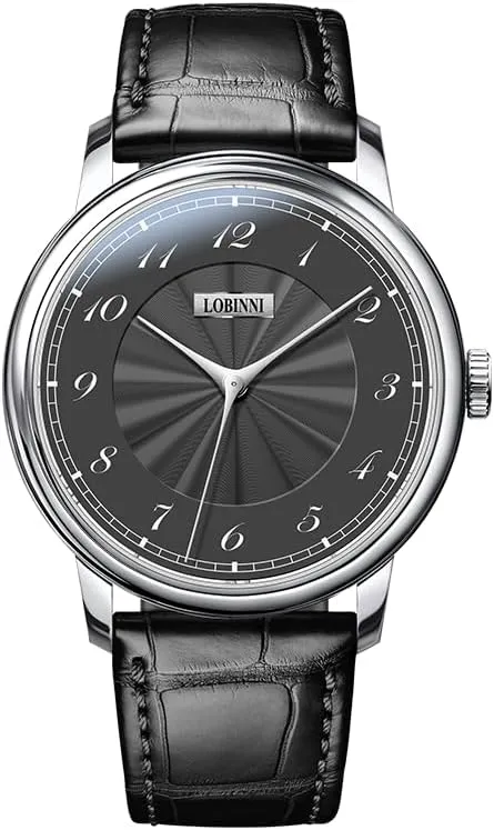 Watches Mechanical Wristwatch Sapphire 5ATM Butterfly Clasp LOBINNI Men Watch Luxury 40MM sensory impermeable disease Automatic 