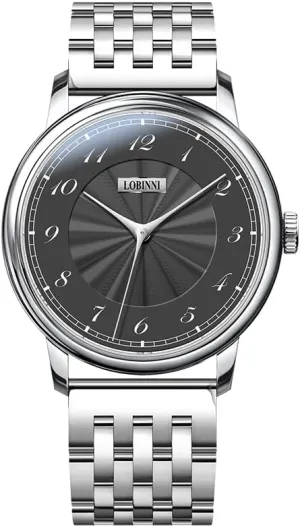 Watches Mechanical Wristwatch Sapphire 5ATM Butterfly Clasp LOBINNI Men Watch Luxury 40MM sensory impermeable disease Automatic 