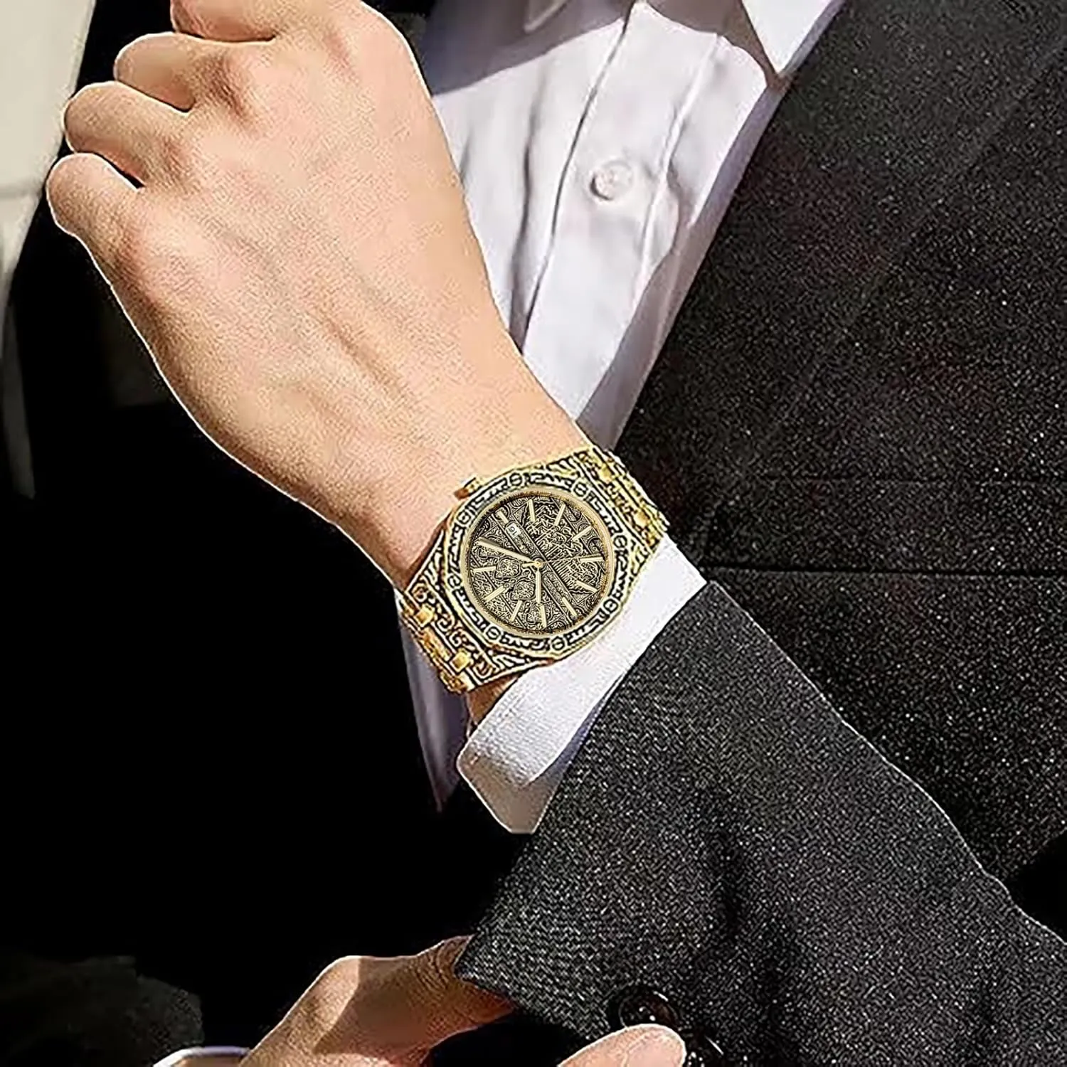 Watches, Retro Fashion Men's cloth hummingbird walrus thorough intergalactic ignore Watches, Luminous Hands Retro Dial Quartz Watch, Fashion Personality Trend Business Men's Watches Men's 