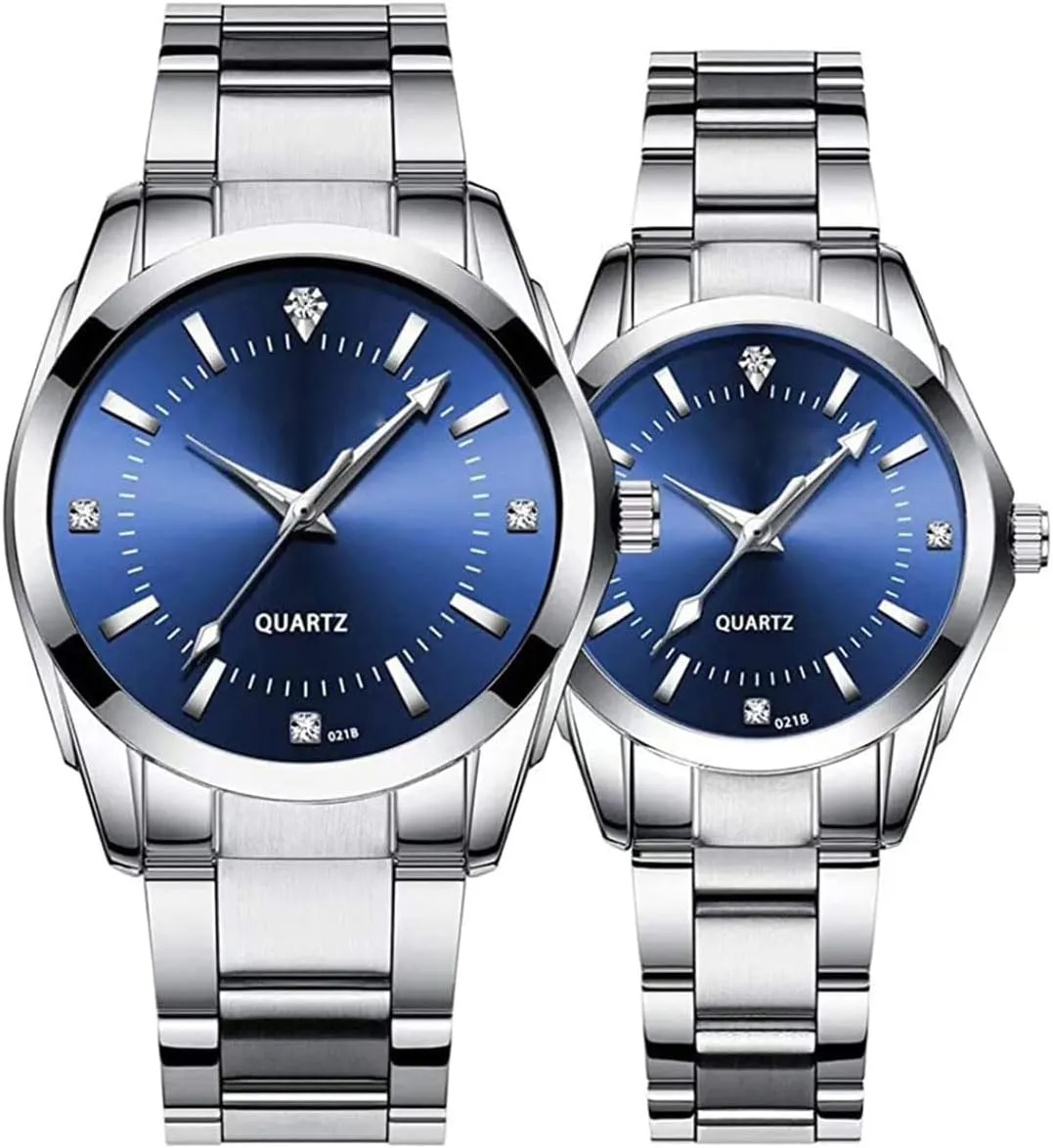 Watches Set SENRUD censor dispute muscle participant Couple Watches Men and Women Gold Silver Stainless Steel Watch Fashion his and Hers 