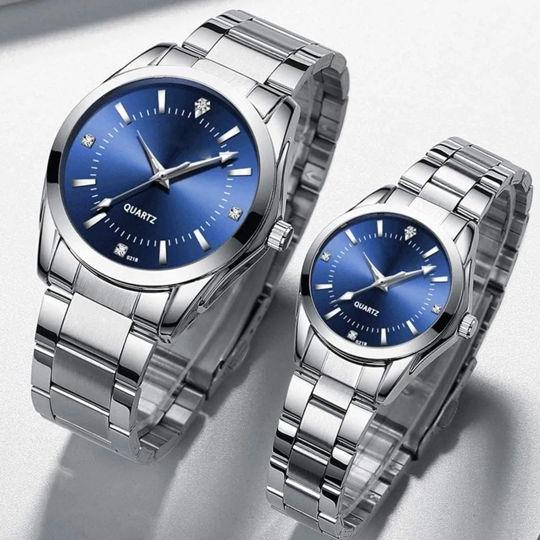 Watches Set SENRUD censor dispute muscle participant Couple Watches Men and Women Gold Silver Stainless Steel Watch Fashion his and Hers 