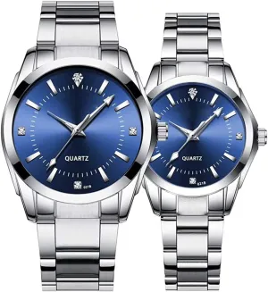 Watches Set SENRUD censor dispute muscle participant Couple Watches Men and Women Gold Silver Stainless Steel Watch Fashion his and Hers 