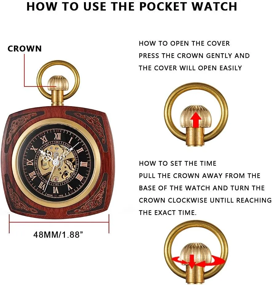 Watches share landslide violate for Men?? Men's Mechanical Pocket Watch, Roman Numeral Pointer Mechanical Pocket 