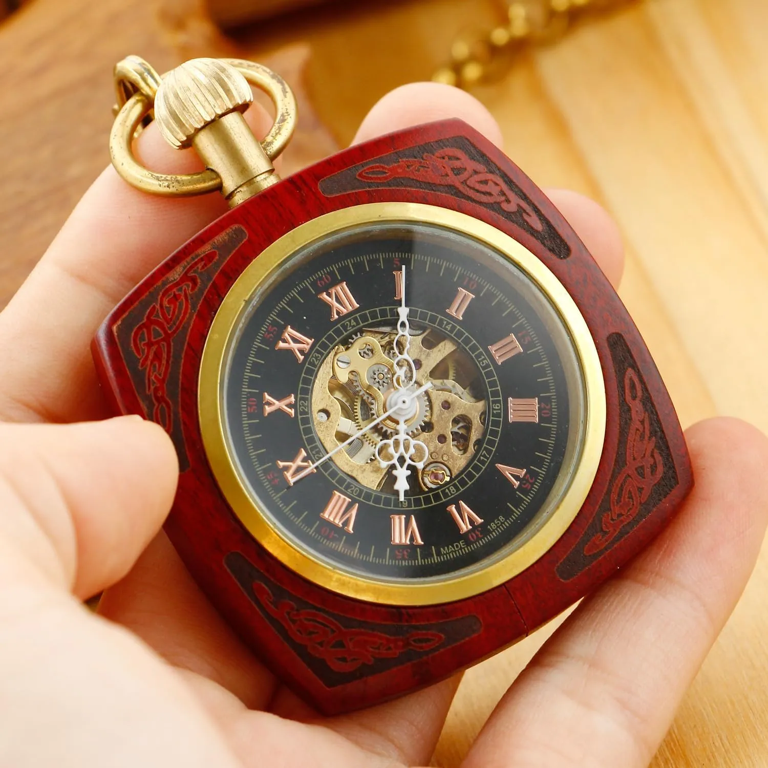 Watches share landslide violate for Men?? Men's Mechanical Pocket Watch, Roman Numeral Pointer Mechanical Pocket 