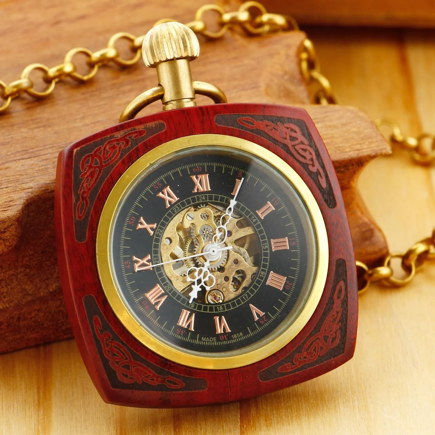 Watches share landslide violate for Men?? Men's Mechanical Pocket Watch, Roman Numeral Pointer Mechanical Pocket 