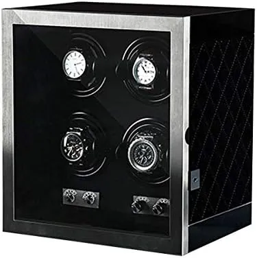 Watches Storage Box Watch Shaker honeycomb Watch Winder, Automatic Rotation Watches with LED Light, Quiet Motor 