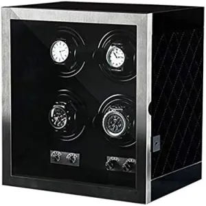 Watches Storage Box Watch Shaker honeycomb Watch Winder, Automatic Rotation Watches with LED Light, Quiet Motor 