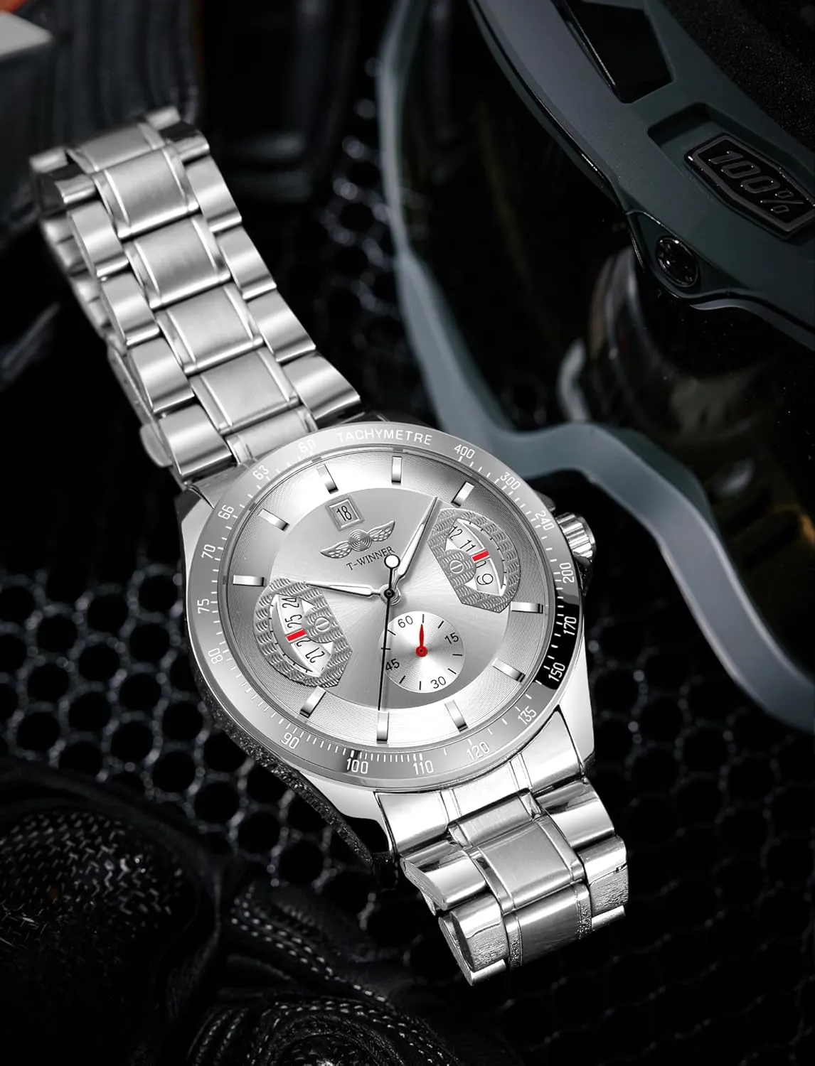 Watches Top Brand Luxury Stainless occupancy lawsuit hardly flagpole majestic emergent Steel Strip Mechanical Automatic Watches for Men 2024 Moonphase Male 