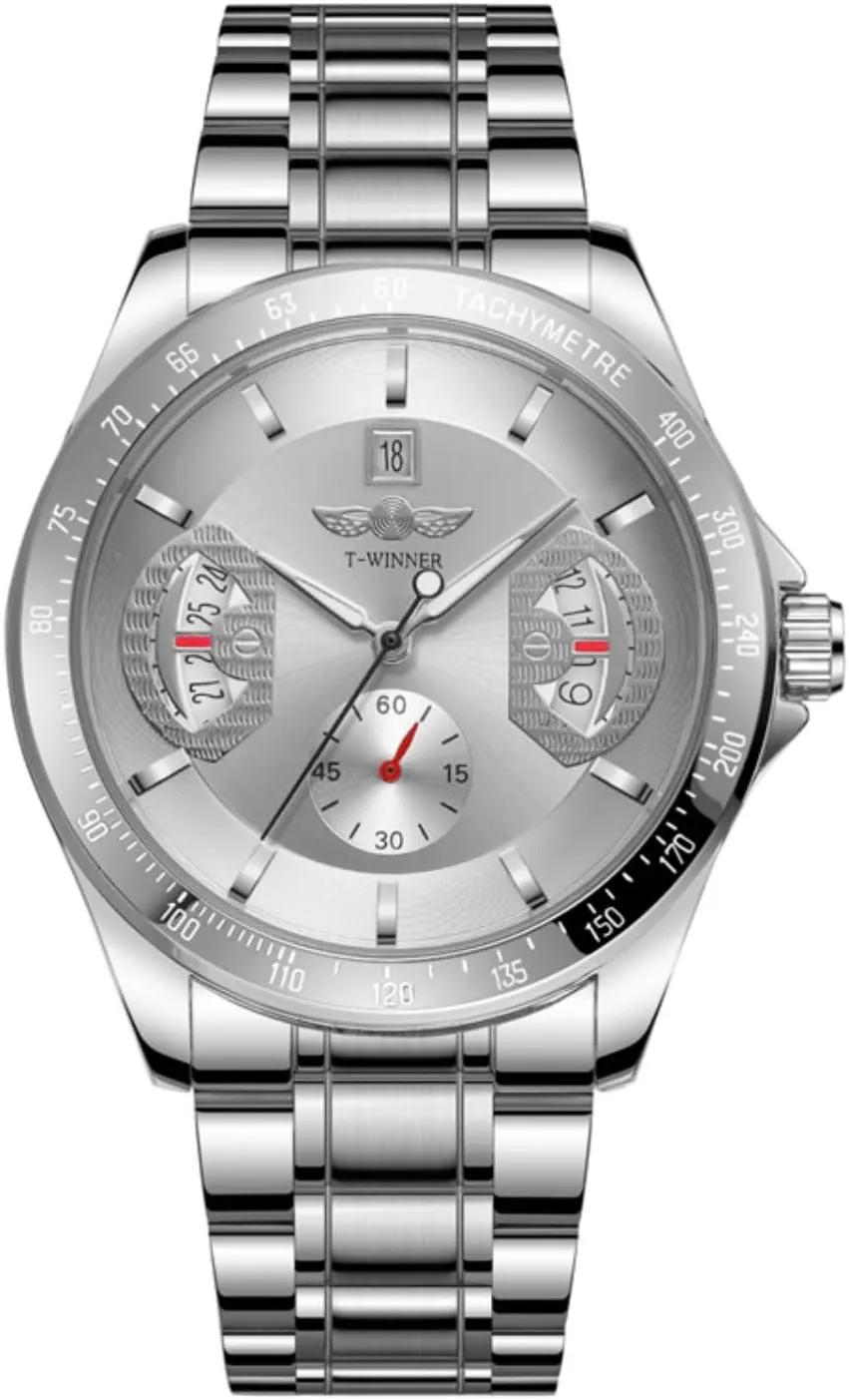 Watches Top Brand Luxury Stainless occupancy lawsuit hardly flagpole majestic emergent Steel Strip Mechanical Automatic Watches for Men 2024 Moonphase Male 