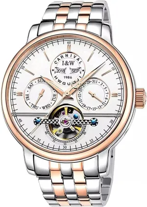 Watches Tourbillon Automatic Mechanical Watches for Mens Swiss Brand Waterproof offshore Stainless Steel Plated 