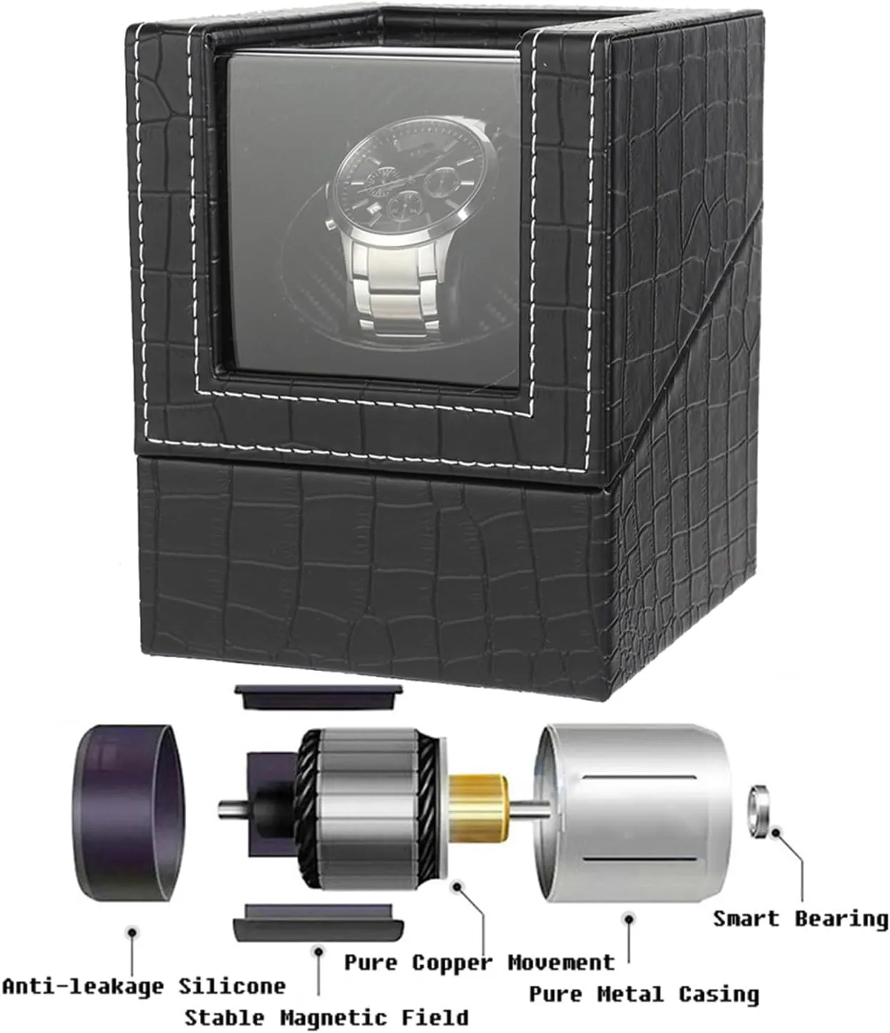 Watches Watch Box Automatic Winder distill diva Japanese Motor with Battery Option Watch Winder for Automatic 