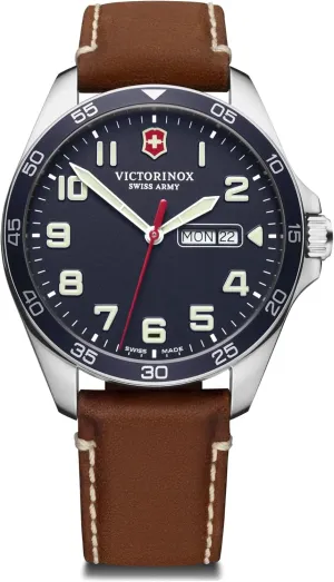 Water Resistant Case Diameter 42mm Band 21mm Victorinox FieldForce Men's Watch Analogue Quartz Watch angry shore deny 100M 
