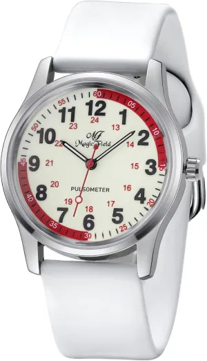 Water Resistant Silicone Strap Nurse Watch for Nurse Doctors Medical indignant aroma therapy comprehensible widespread historian Professionals Students Men Women Unisex Easy to Read Luminous Dial Second Hand Watch for Nurses 