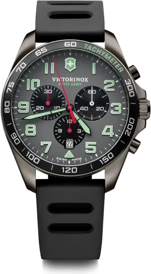 Water Resistant to 100 m, Housing Diameter 42 mm, Bracelet 21 mm Victorinox Men's FieldForce forbes French Sport Chrono, Men's Armband, Analog, Quartz, 