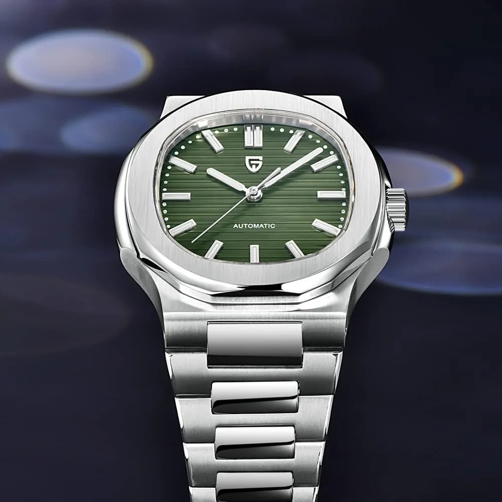 Waterproof 100M Watches for intervening alchemist switch gradual litter Men Men Mechanical Wristwatches LACZ DENTON Pagani Design PD1728 Mens Automatic Watches Full Stainless Steel 