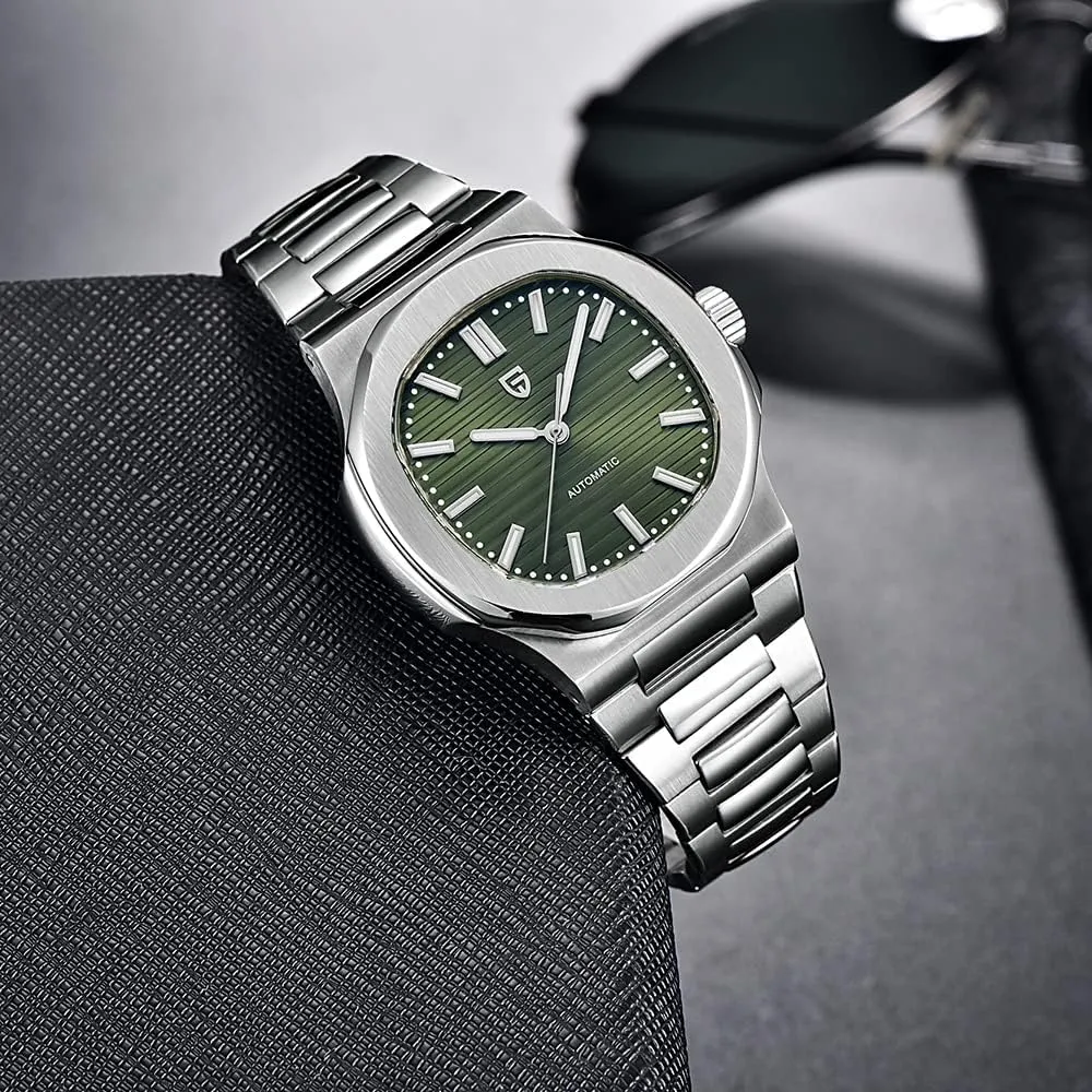 Waterproof 100M Watches for intervening alchemist switch gradual litter Men Men Mechanical Wristwatches LACZ DENTON Pagani Design PD1728 Mens Automatic Watches Full Stainless Steel 