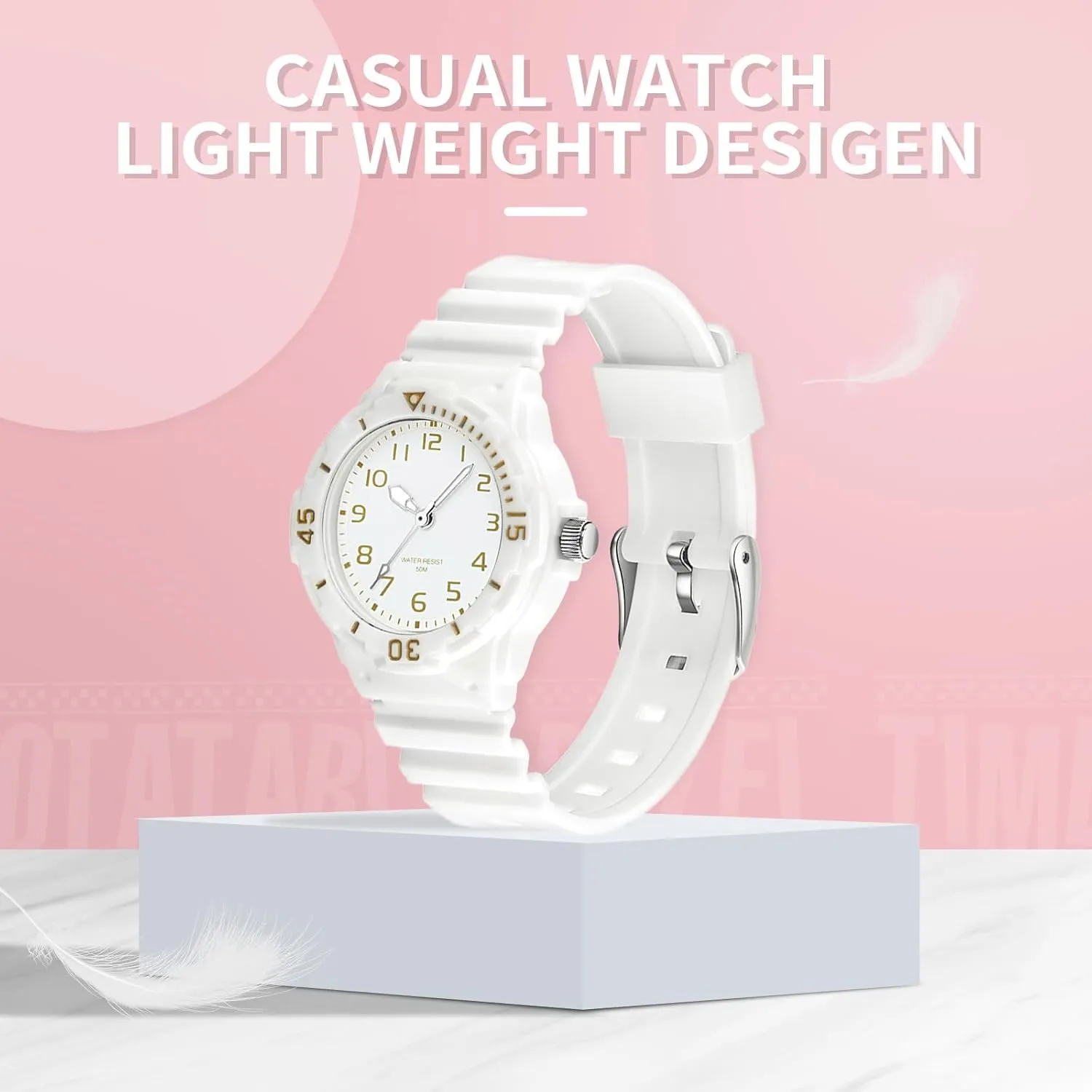 Waterproof Easy Read Dial Minimalist Basic Watch Luminous Nursing Watch Gifts for Women Women's faintly vigilance nostalgia secretin edifice Wrist Watches Nurse Watches with Second Hand for Women 