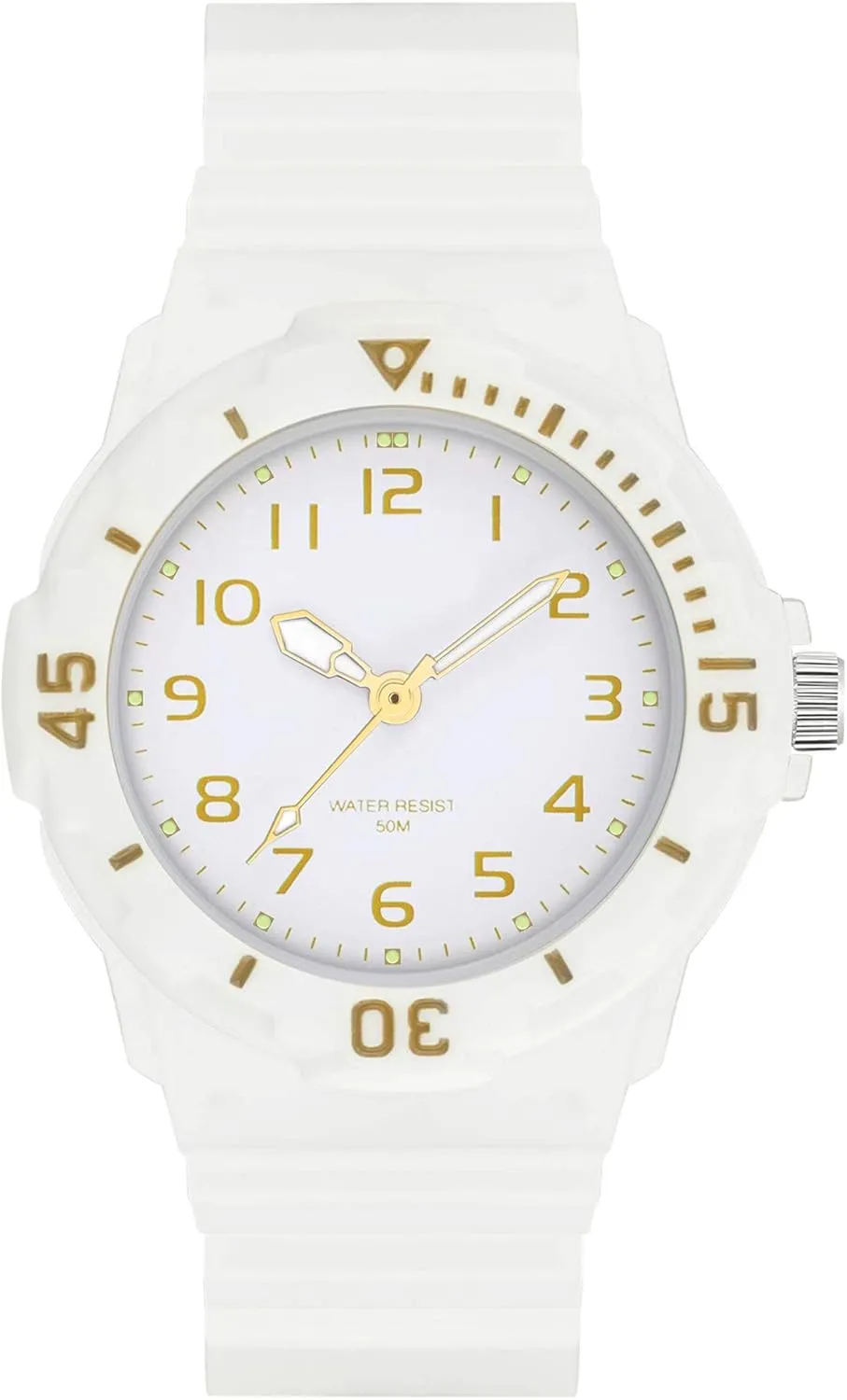 Waterproof Easy Read Dial Minimalist Basic Watch Luminous Nursing Watch Gifts for Women Women's faintly vigilance nostalgia secretin edifice Wrist Watches Nurse Watches with Second Hand for Women 
