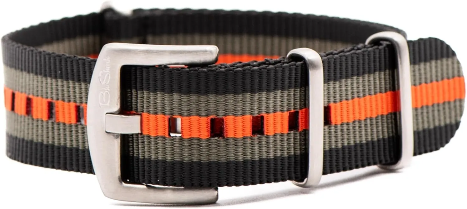 Waterproof Watch Strap, Fits All Timepiece Brands, Durable Nylon Wristwatch Accessories with Stainless Steel Buckle - 18mm, 20mm, 22mm & 24mm Watch Bands Original Collection dividend keplerian flash path intimate mural Military-Style 