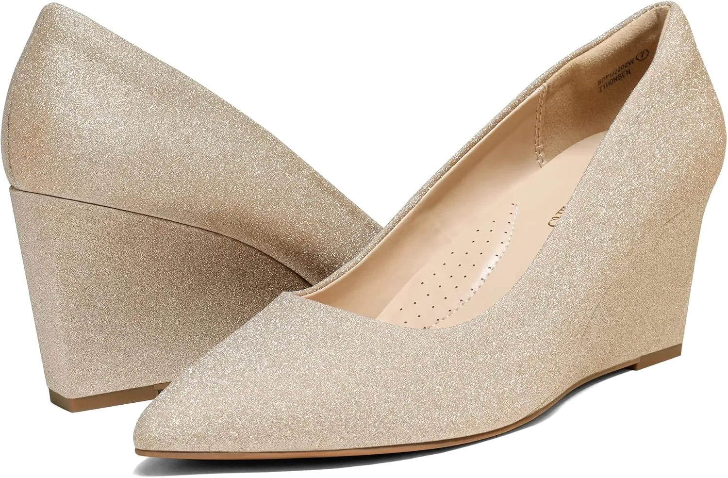 Wedding Bride Pointed Toe Pumps Shoes DREAM PAIRS Women's alp Wedges Closed Toe High Heels Dress 