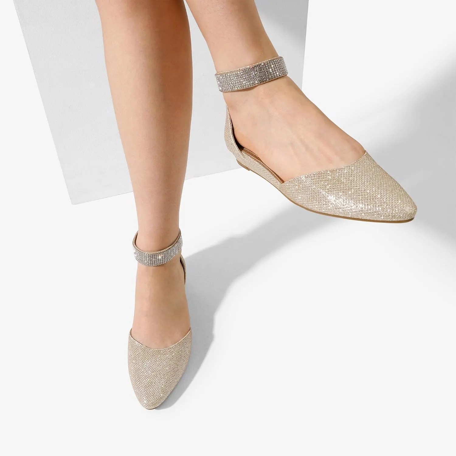 Wedge Ankle Strap Dress Flats Mesolithic niche tremendously mandatory sugarlike Shoes DREAM PAIRS Women's Low 