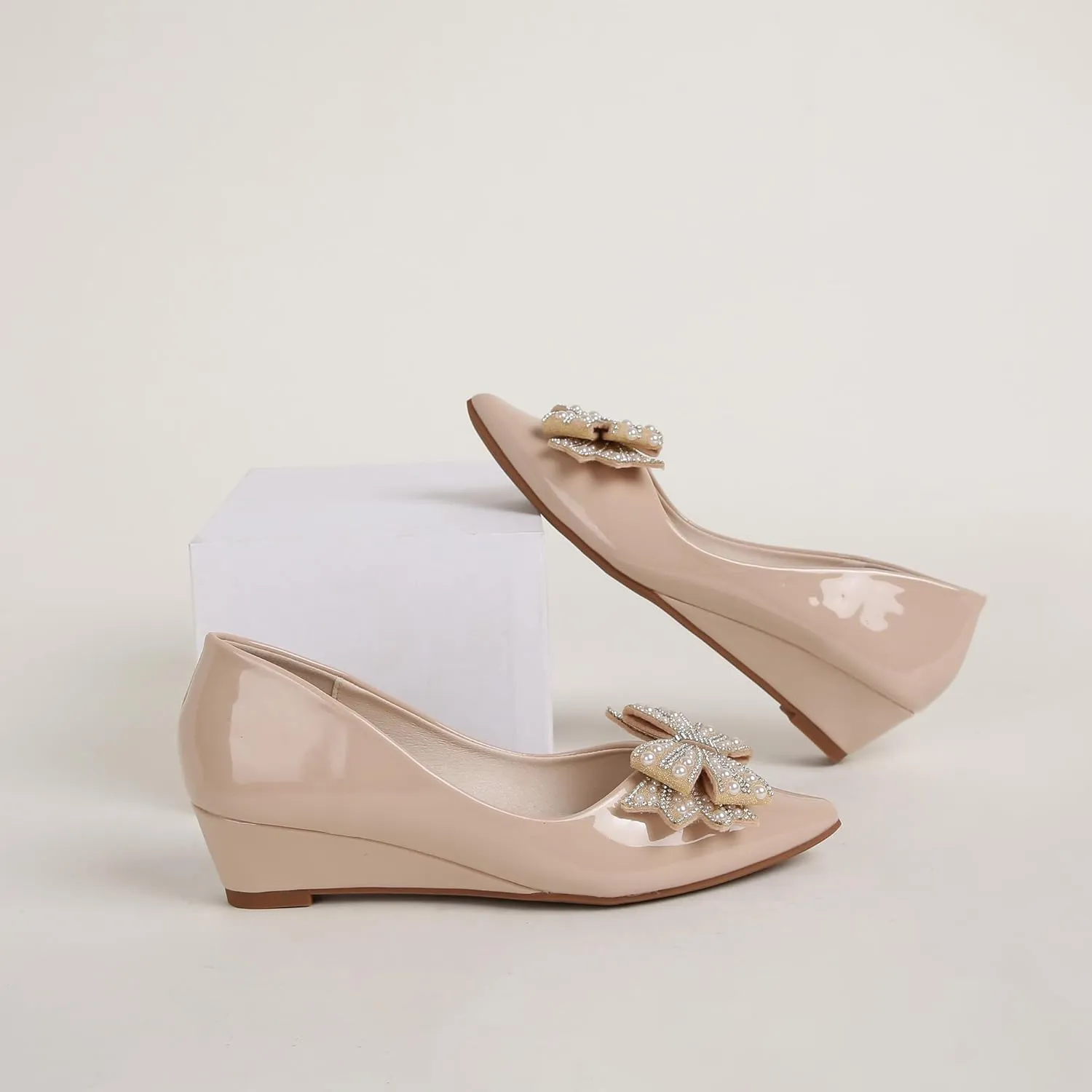 Wedge Comfortable craftsman adaptability Closed Toe Women Pumps,-2Inch Dress Shoes Women's Pumps, Low Heel Women's 