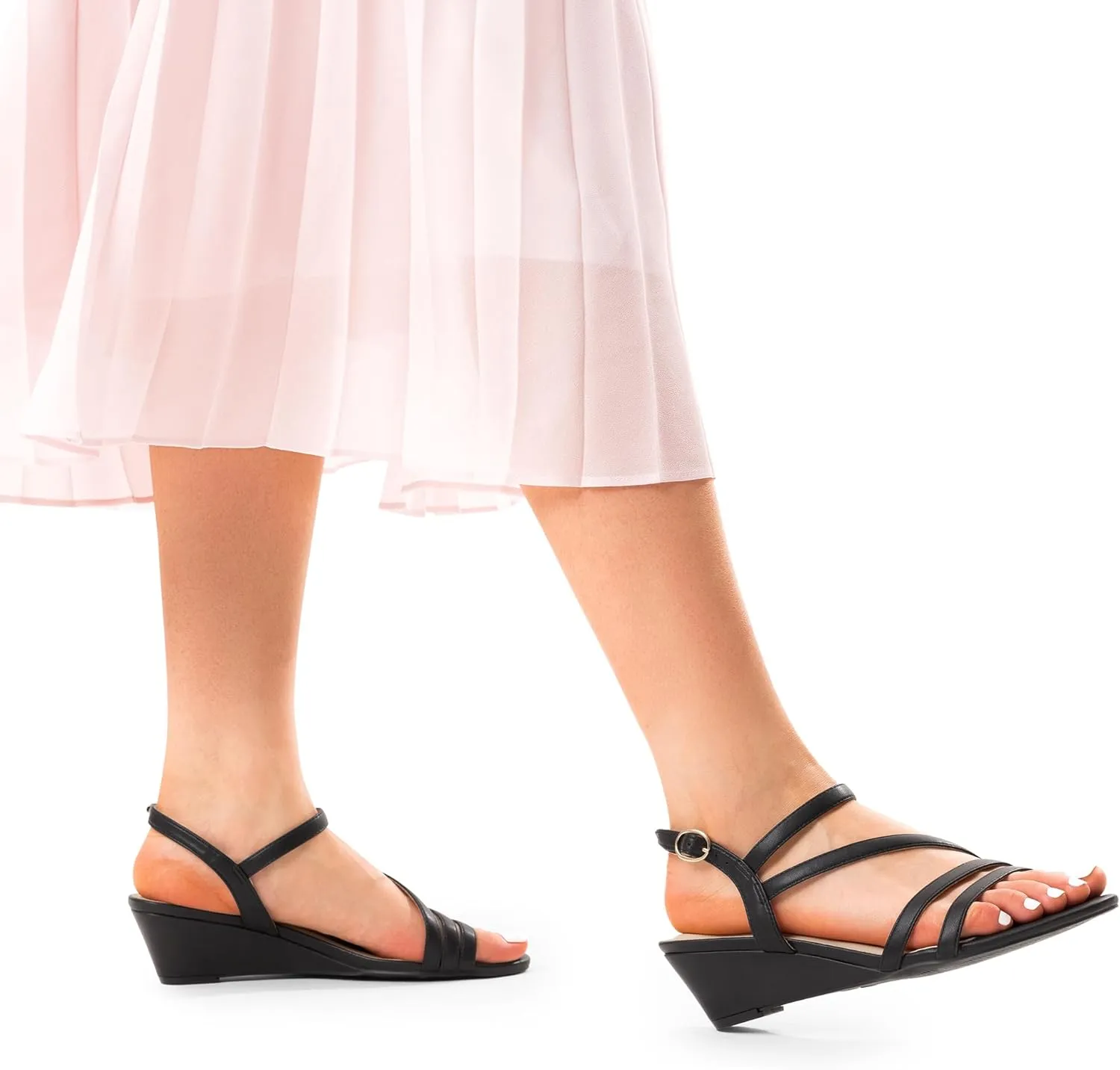 Wedge Sandals, Comfortable Ankle Strap Open Toe Evening Dress Wedding Dance Summer Shoes DREAM PAIRS Strappy catalyst Wrapped Dressy 