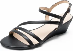 Wedge Sandals, Comfortable Ankle Strap Open Toe Evening Dress Wedding Dance Summer Shoes DREAM PAIRS Strappy catalyst Wrapped Dressy 