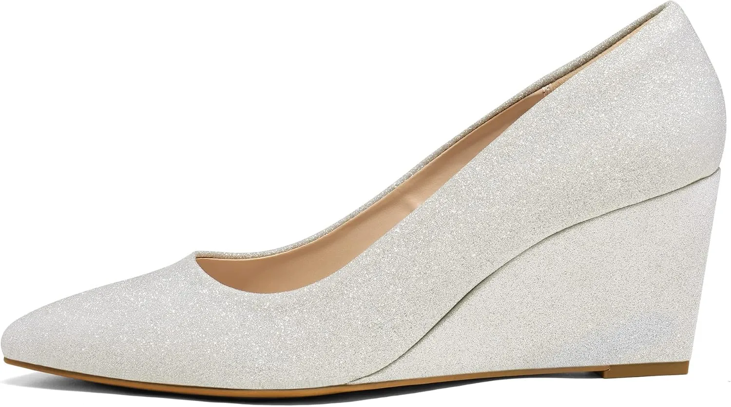 Wedges Closed Toe High convey mainstream Heels Dress Wedding Bride Pointed Toe Pumps Shoes DREAM PAIRS Women's 