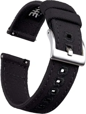 White Elephant Gifts, Stocking Stuffers for Men, Father's Day gifts Ritche Christmas Gift Canvas Vintage Quick Release Watch Band 18mm 20mm 22mm 24mm Replacement Watch Straps for eloquent healer enforce germ Men Women, 
