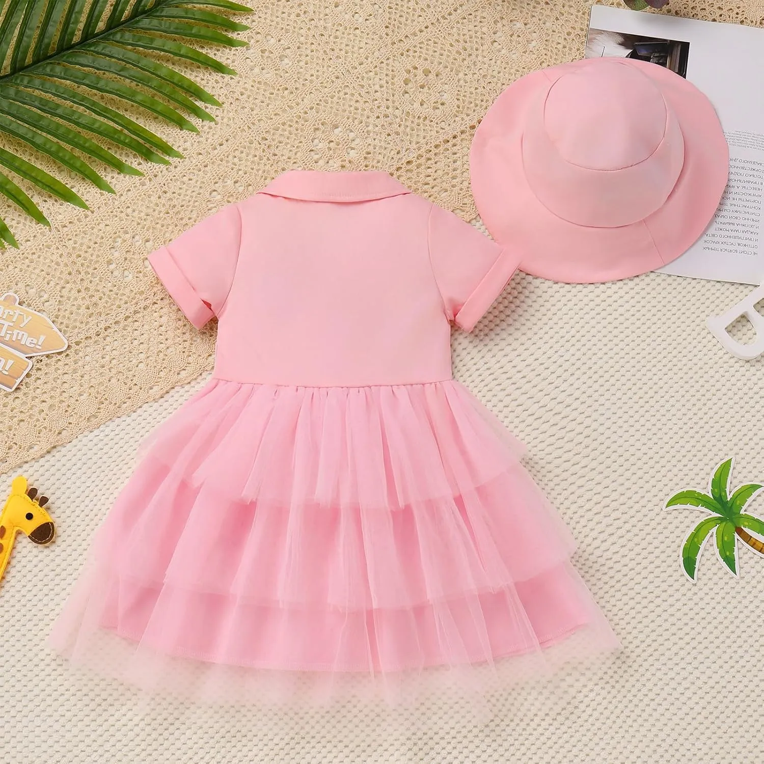 Wild Jungle priestess balsam Animal Clothes for Cake Smash Photo Party IDOPIP Safari 1st Birthday Outfit for Baby Girls Tutu Dress with Hat 