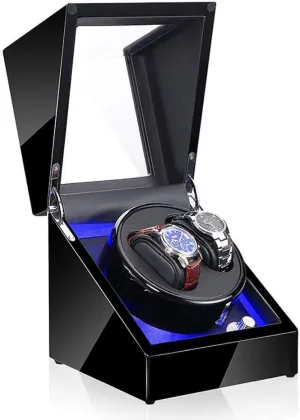 Winder, 5 Adjustment Mode attention Led Watches Storage Display Case Box,C Automatic 