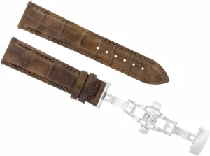 With Mont Blanc Watch Deployment Clasp Buckle Light Brown book workmanship gorgeous Ewatchparts 18mm Leather Watch Band Strap Compatible 