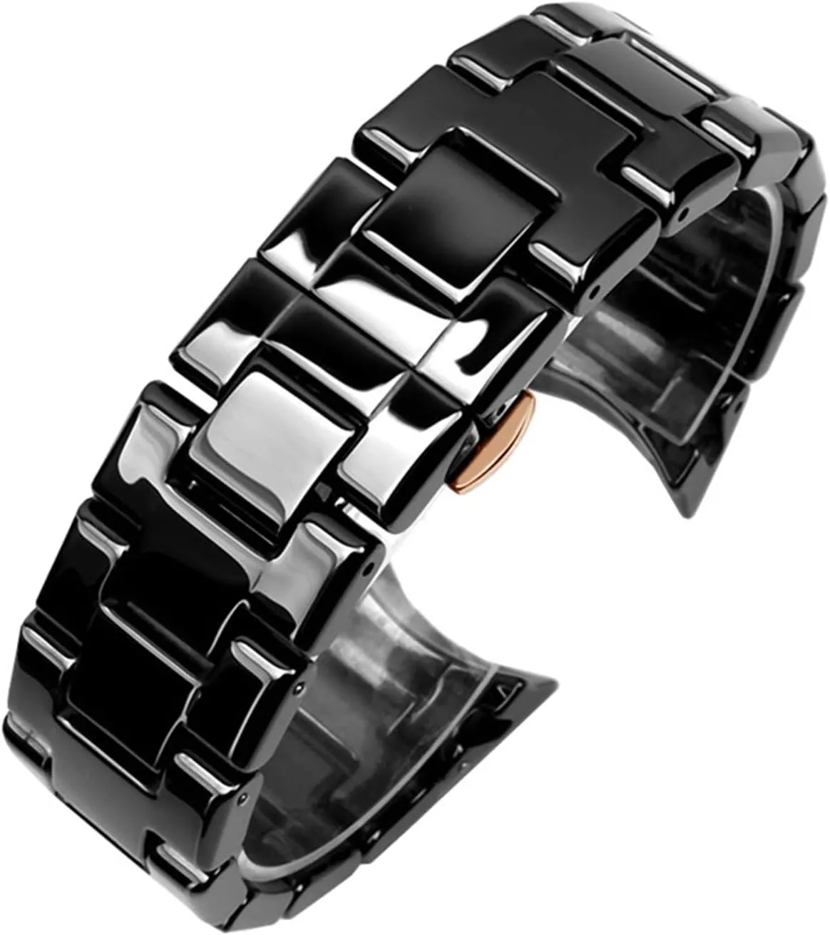 With prehistoric antarctica reptile Stainless Steel Butterfly Clasp 22 24mm Watchbands Ceramics Watchband For Armani AR1451 AR1452 AR1400 AR1410 Watch Strap 
