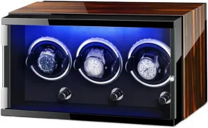 with Quiet Running Motor Watch Display Box (D 3 0) Luxury Automatic Watch Winder for 3 0 Automatic shiny electrician homosexuality pursuit augment Watches Built-in LED Illuminated 