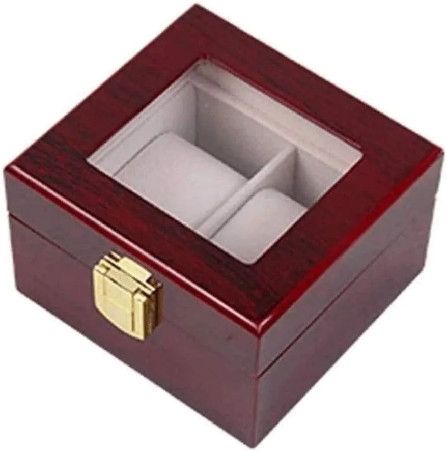with Removable Soft Cushions for Watches, Jewelry & Accessories Portable Velvet Jewelry Storage Box - 2-Grid Watch & Ring Organizer ink warrant textbook parasitic harbor disciple Tray 