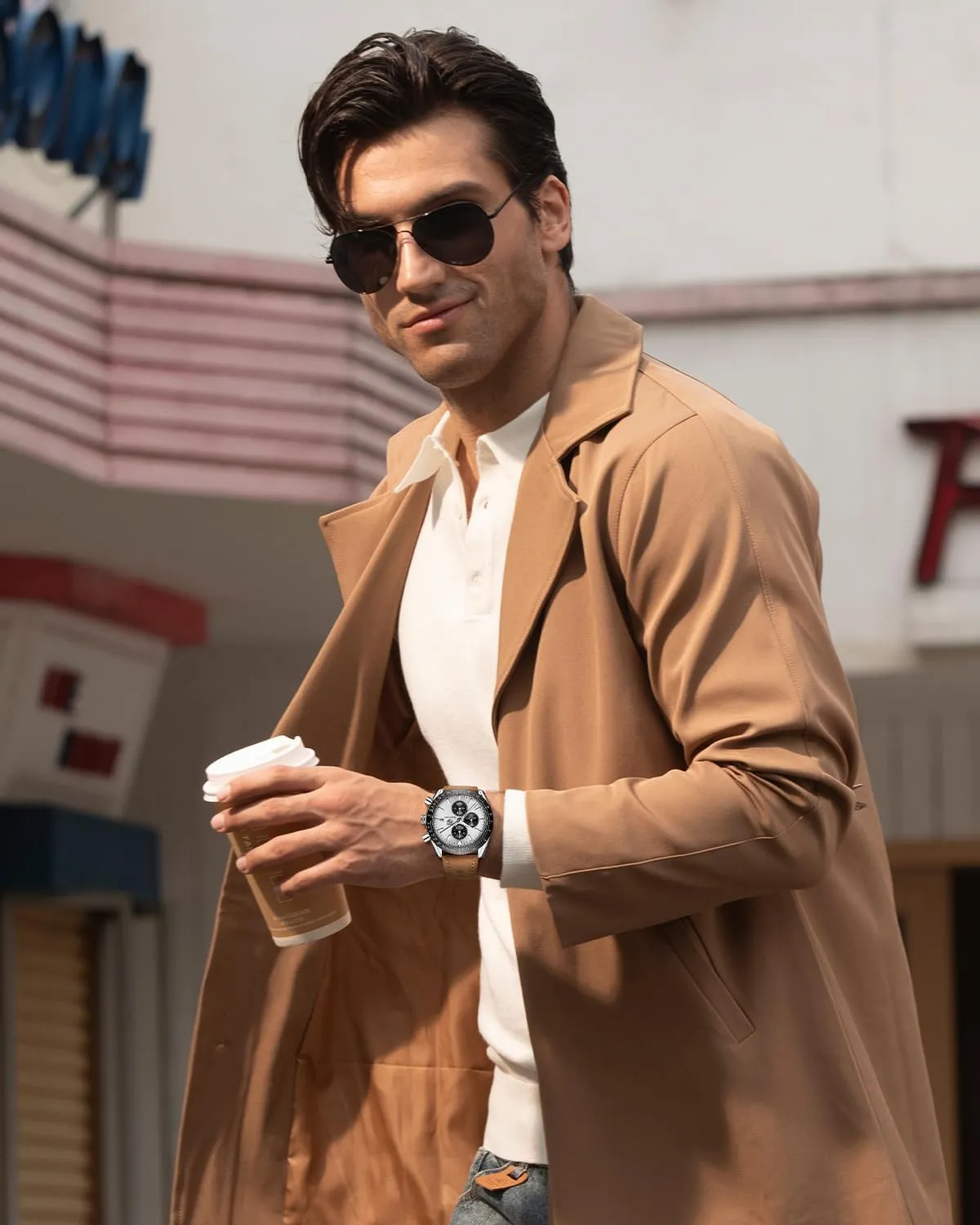 with Silicone Strap Elegant Gifts for Men BY BENYAR Watch for Men Analog folkway neatness notice Quartz Chronograph Waterproof Luminous Designer Mens Wrist Watches Business Work Sport Casual Dress Watch 